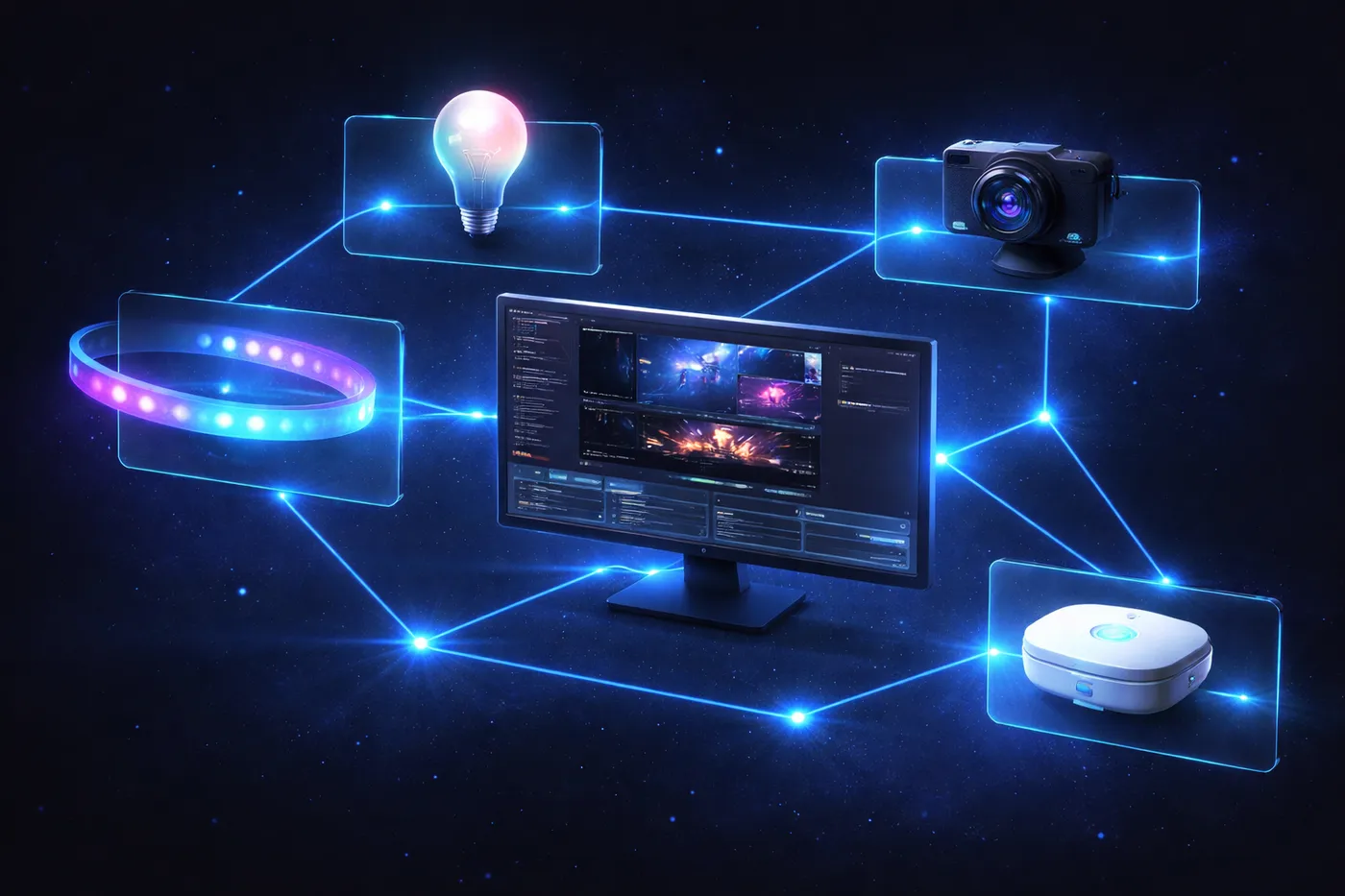 Dispositivos inteligentes conectados ao Koryx